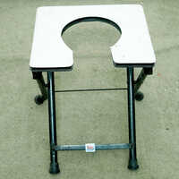 Folding Commode Stool With Alluminium Sheet