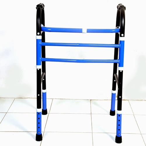 Powder Coated Height Adjustable Folding Walker - Material: Steel