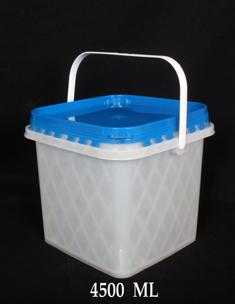 4 Ltr Plastic Square Container