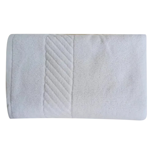 650Gsm White Cotton Hotel Towel - Age Group: Adults