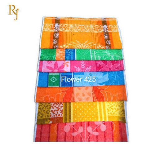 Flowers Print Hotel Towels - Color: Multicolor