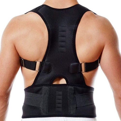 Posture Corrector With Magnet - Color: Black