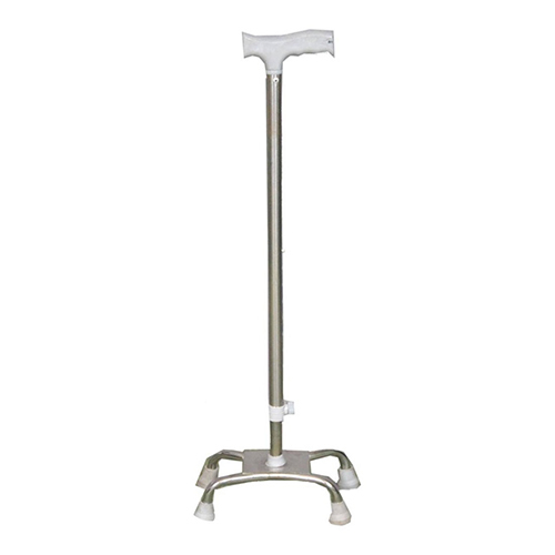 Aluminium Height Adjustable Quadripod Walking Stick