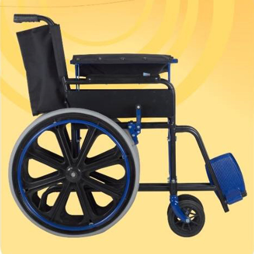 Folding Wheel Chair - Frame Finish: Powder Coated