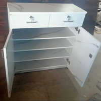 Plywood Shoe Rack - Color: White