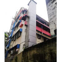 Old Building Lift With Iron Structure - Color: Silver