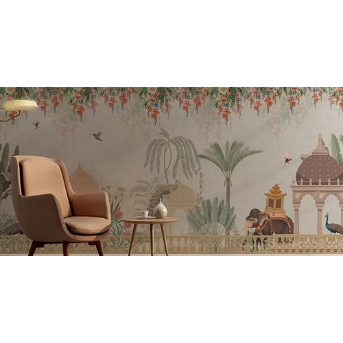 Printed Wallpaper For Living Room