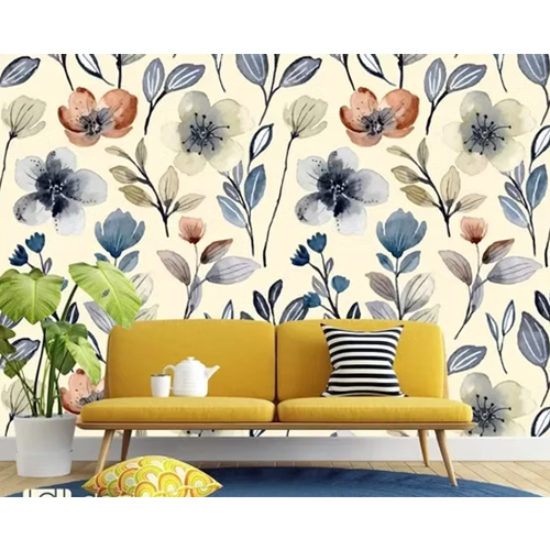 Printed Wallpaper For Living Room