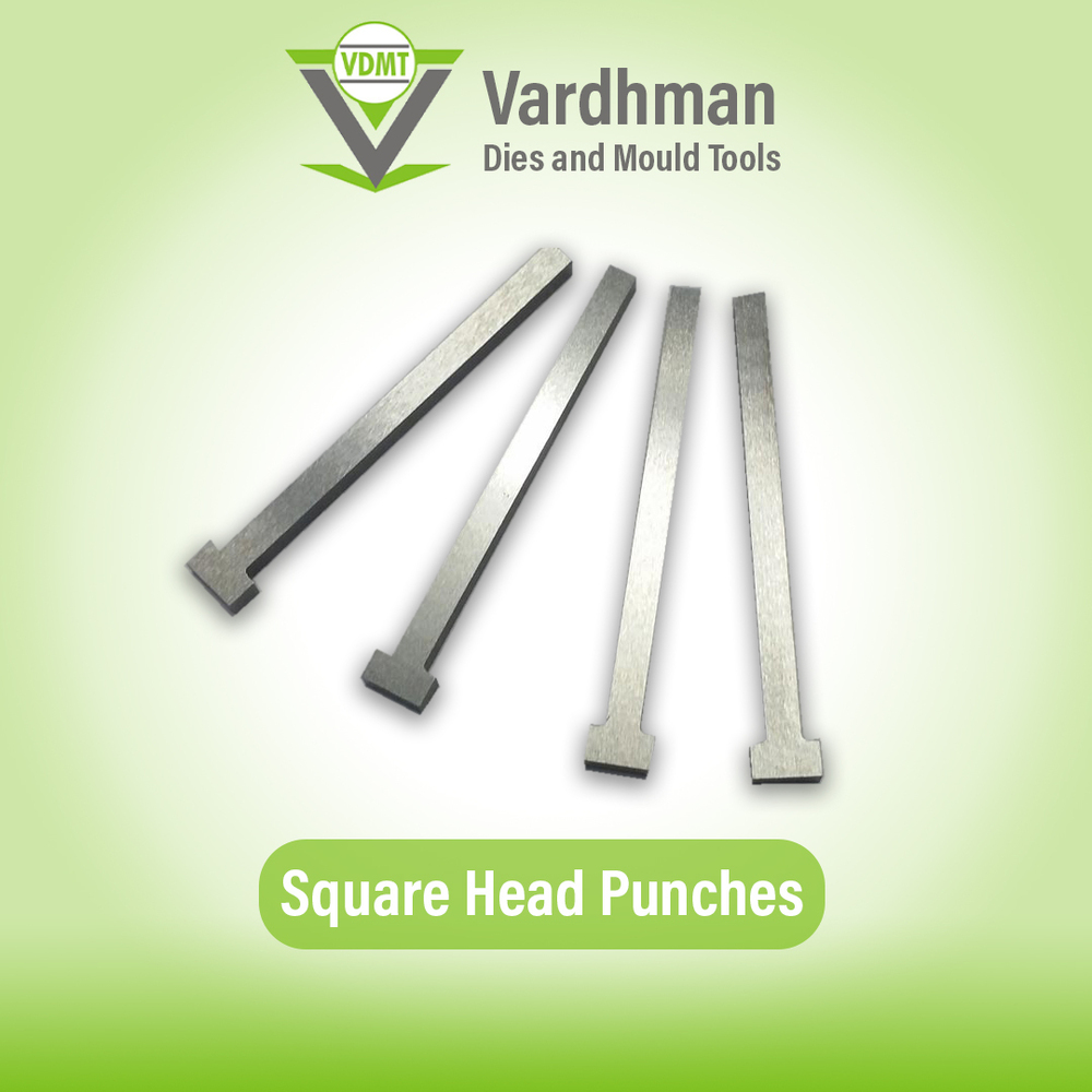 Square Piercing Punches - Color: Silver