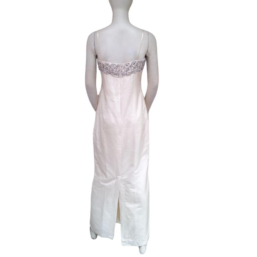 Silk Dupion Mother Of Bride Dress With Rhinestones Color: White