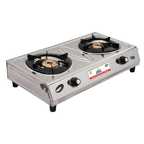AK- 213 Stainless Steel Two Burner Gas Stove
