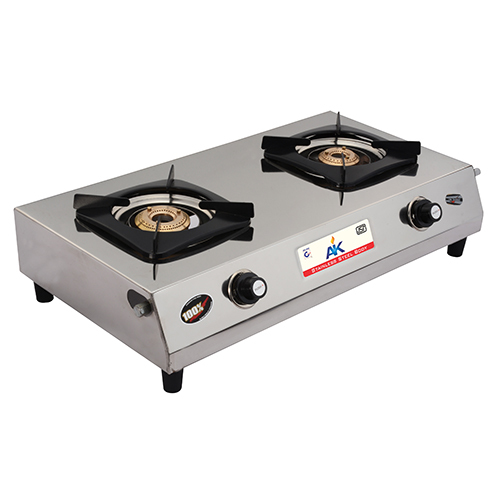 AK- 218 SS Two Burner Gas Stove
