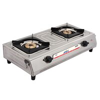 AK- 210 Stainless Steel 2 Burner Gas Stove
