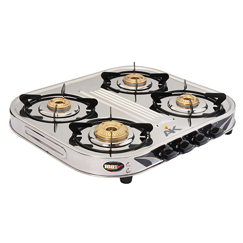 AK- 402 Stainless Steel Four Burner Gas Stove
