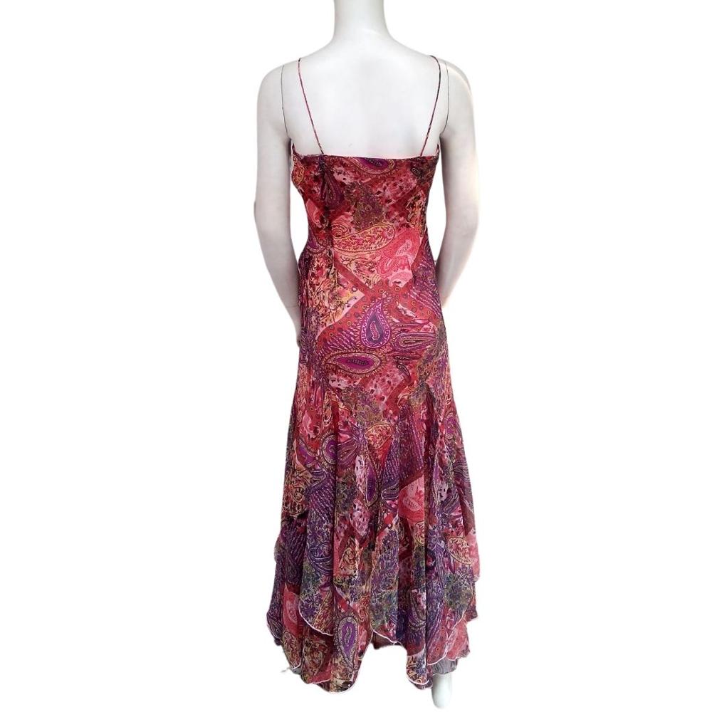 V Shape Chiffon Spaghetti strap Dress