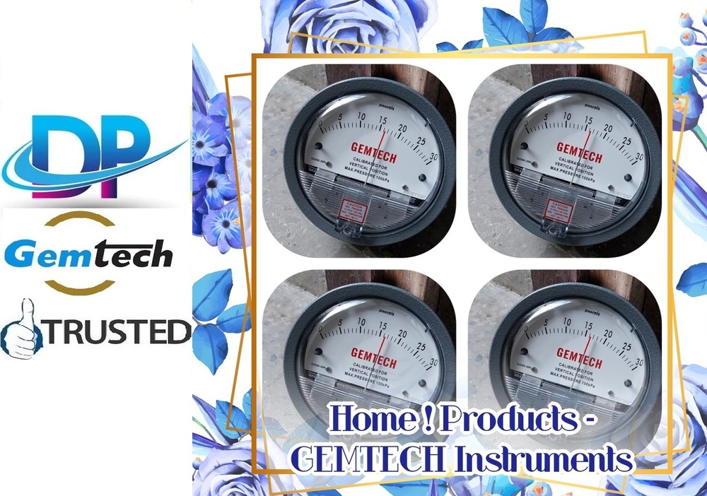 Clean Room Gemtech Differential Pressure Gauges 30-0-30 Pascal In Hyderabad Telangana - Accuracy: A 2% Of Full Span At 70 (21 (A 3% On -0