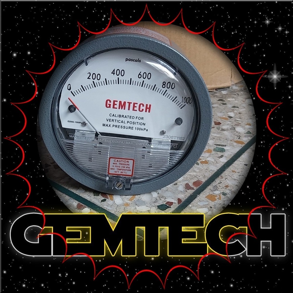 G-2230 Gemtech Differential Pressure Gauge Range 0-30 Psi