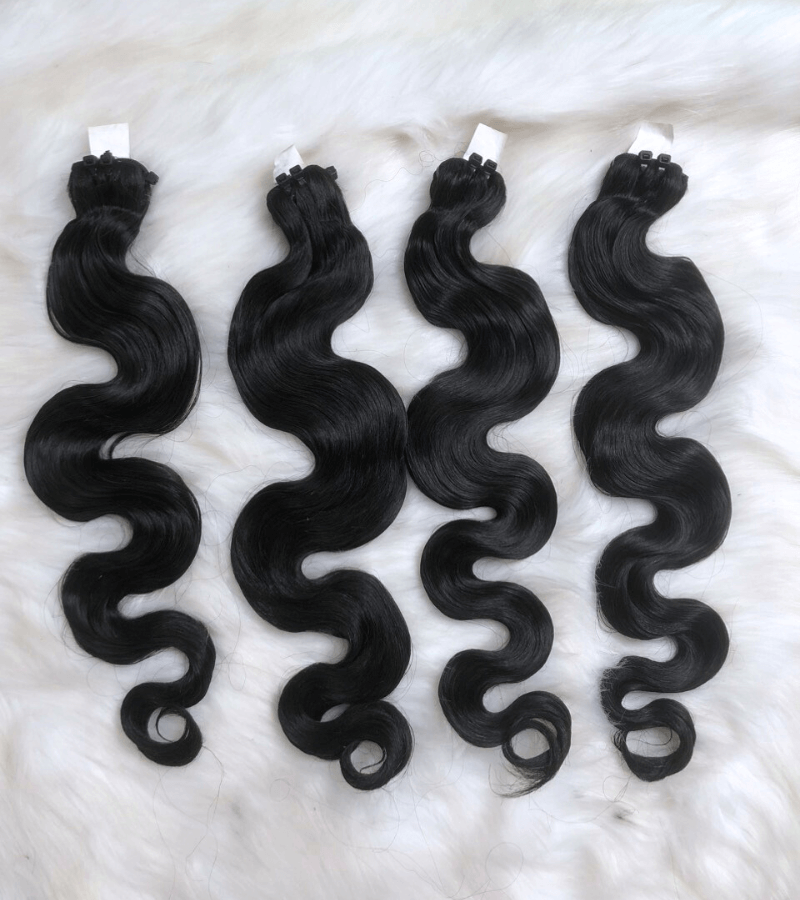 Natural Color Body Wavy Raw Hair Weft