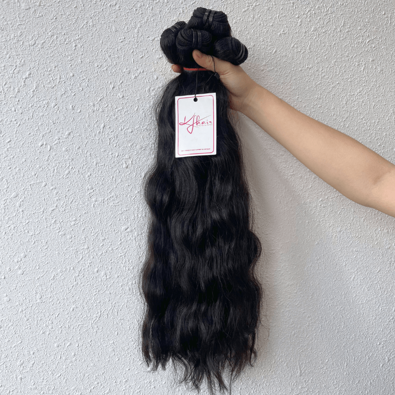 Natural Color Natural Wavy Raw Hair Weft