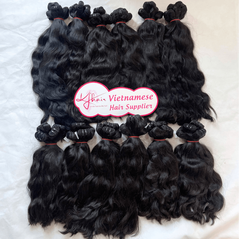 Natural Color Natural Wavy Raw Hair Weft