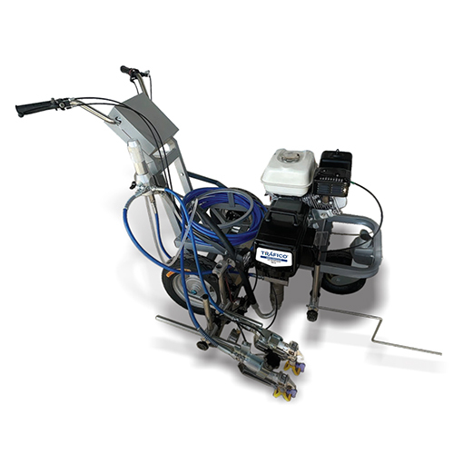 Ve7-Line Double Gun Runway Cold Paint Marking Machine - Automatic Grade: Semi-Automatic