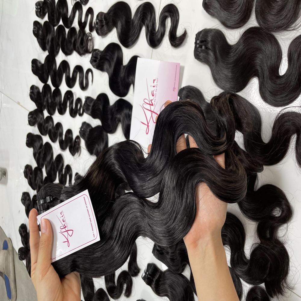 Natural Color Body Wavy Raw Hair Weft