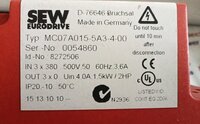 SEW EURODIRVE MC07A015-5A3-4-00 FREQUENCY INVERTER