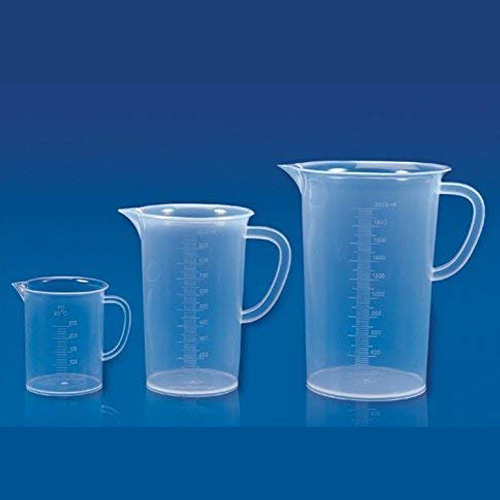 Measuring Jugs - Polypropylene, 250-2000ml Sizes, Clear Color, Autoclavable, Raised Graduations, Convenient Handle for Easy Lifting