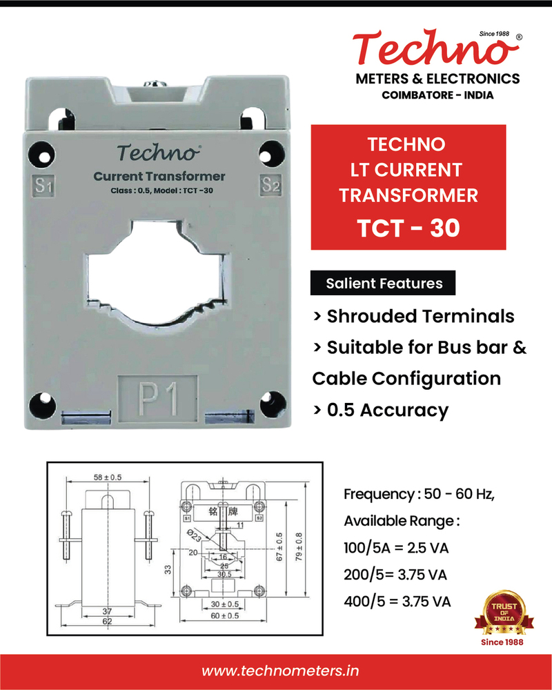5 Va Low Tension Current Transformer