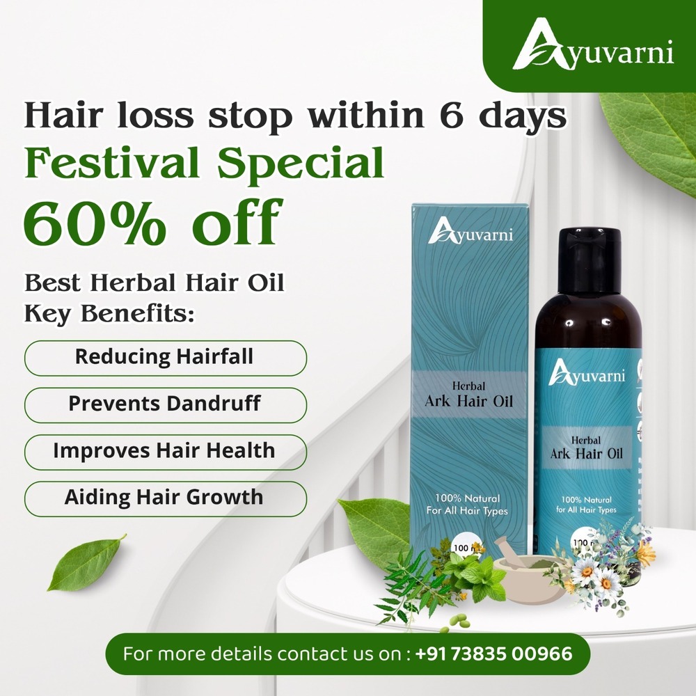 100Ml Herbal Ark Hair Oil - Features: High Quality