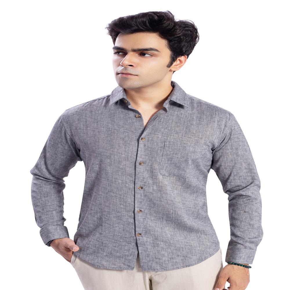BLENDED LINEN SHIRT