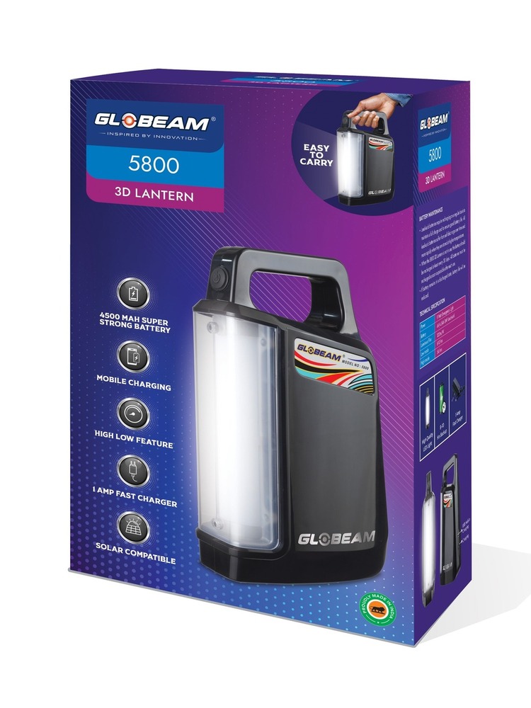 Globeam 5800 3d Lantern - Charging Time: 8-10 Hours