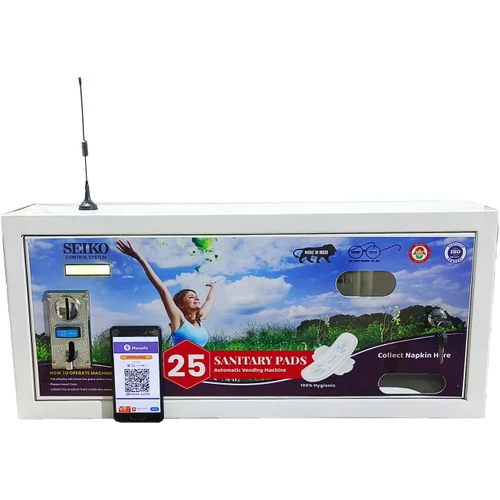 50 Napkins Automatic Upi Based Sanitary Napkin Vending Machine - Material: Mild Steel