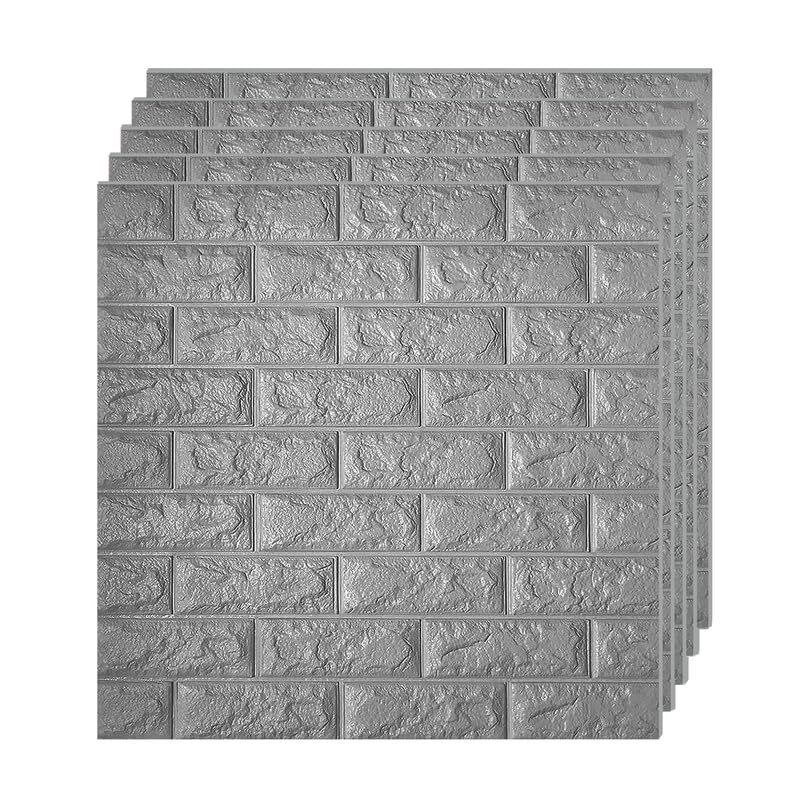 3D GRAY BRICK SELF ADHESIVE WALLPAPER