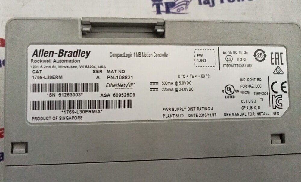 ALLEN BRADLEY 1769-L30ERM