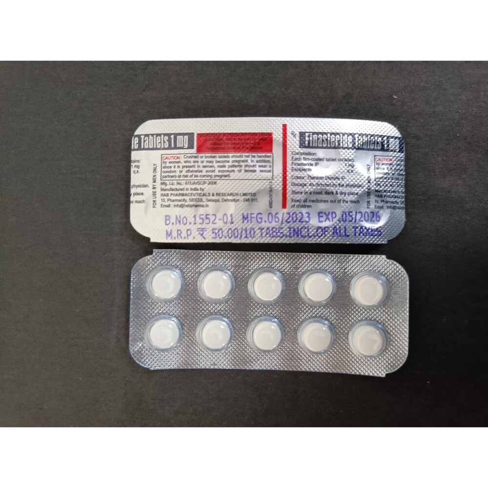 Finasteride Tablet - 1 Mg Dosage | Clinically Proven For Male Pattern Baldness & Bph, Consultation Support Available