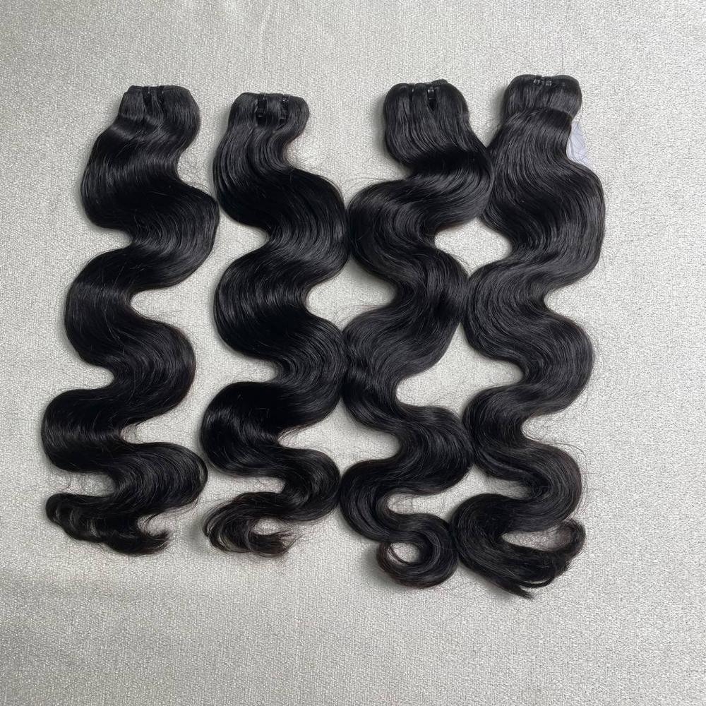 Natural Color Body Wavy Raw Hair Weft