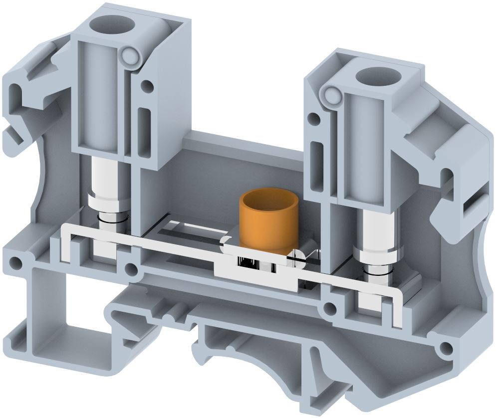 Terminal Block  Disconnecting Link Stud Type - Fittings: Din Rail