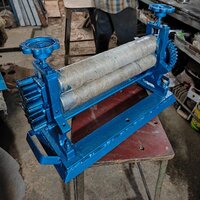 Induatrial Steel Roller - Color: Blue Paint Coated