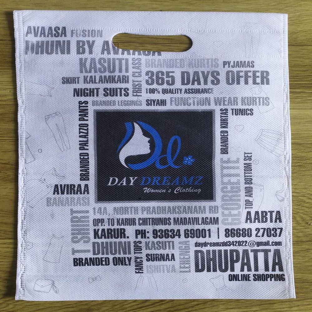 Printed Non woven D cut bags