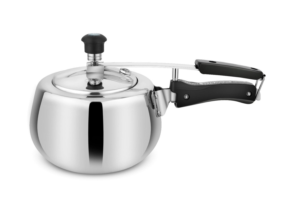 SS TRIPLY PRESSURE COOKER LOTUS MODEL