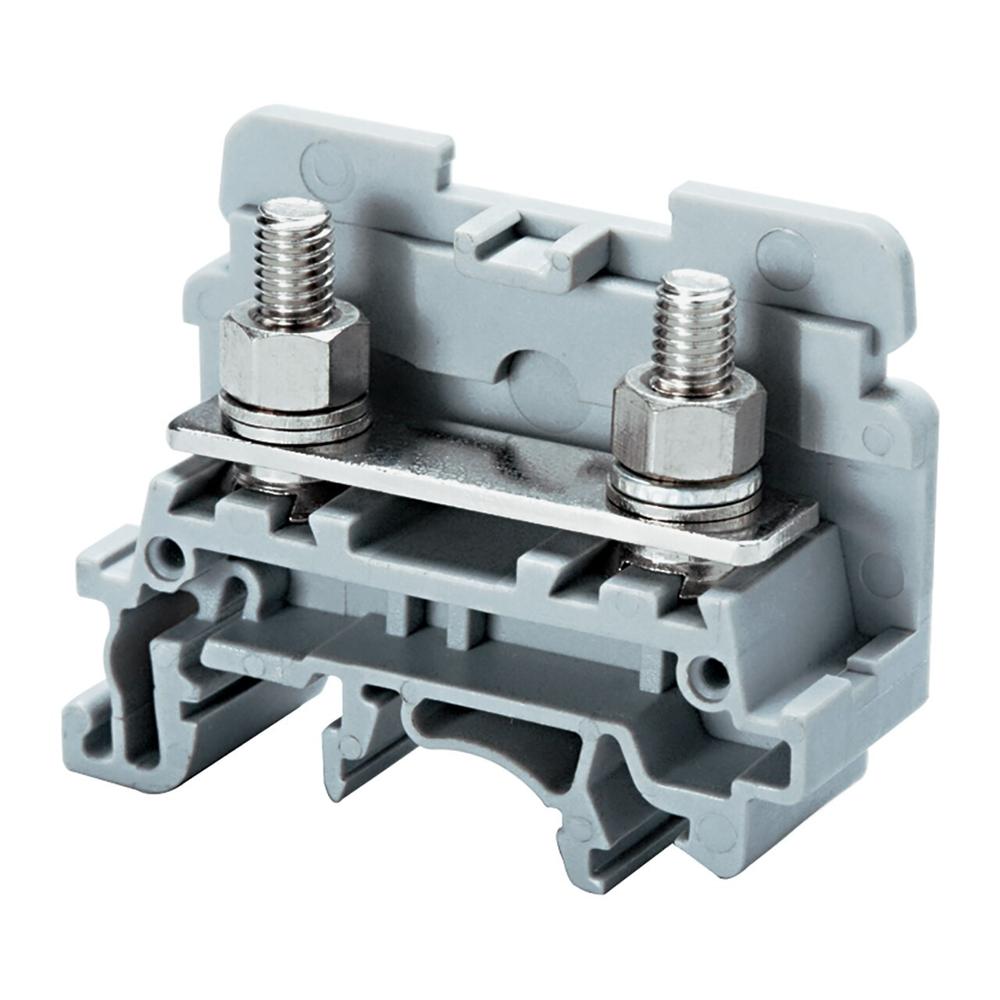Terminal Block Connector  Nut Bolt Type - Fittings: Din Rail Pcb Mount