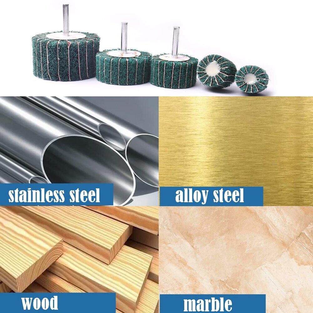 Abrasive Non-woven Spindle Mop - Color: Red