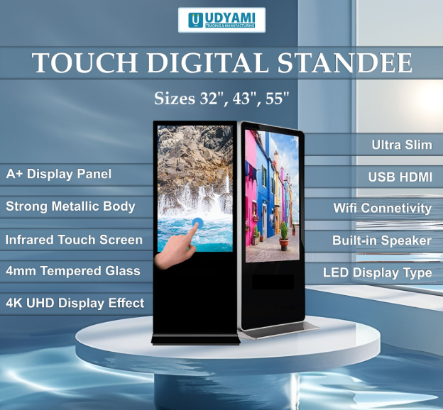 Digital Advertising Touch Lcd Standee - Color: Black