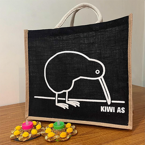 Kiwi Printed Jute Bag