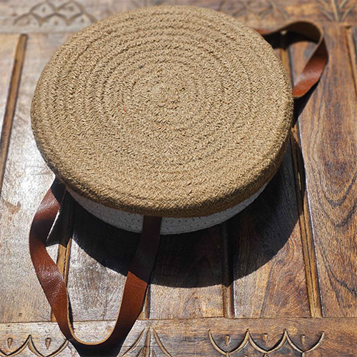 Round Jute Storage Basket