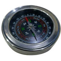 3 75 Mm Steel Body Magnetic Compass - Color: Silver