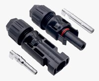 Solar Mc4 Connector - Uv-resistant Ppo Material, 1000v Dc Rating, Ip67 Waterproof, 30a Max Current | Secure Snap-in Locking, Universal Compatibility