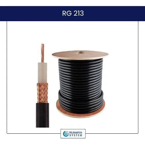 Rg 213 Copper Cable For Wi-Fi Applications - Insulation Material: Pvc
