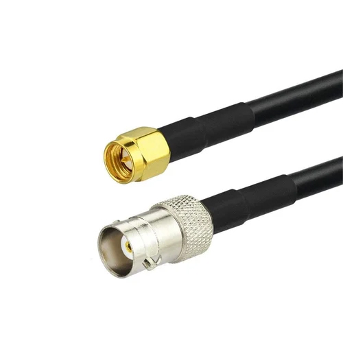 SMA Male to BNC Female Connector with Low Loss RG58 Coaxial Cable